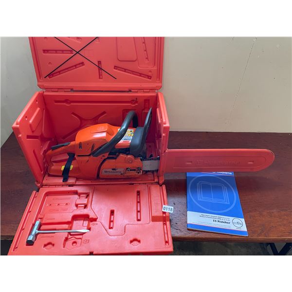 Husqvarna 56cc Chainsaw Class 1A & Case Model #455 Rancher 18" Blade