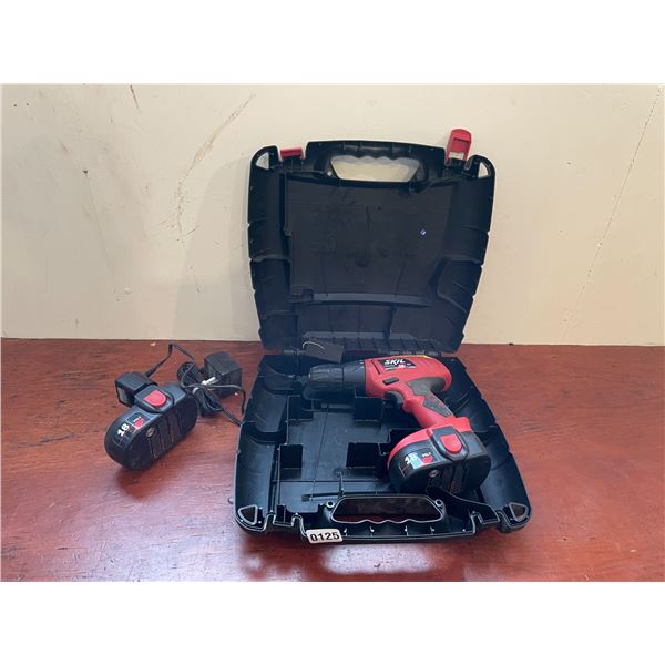 Skil 18V Drill with 2 Batteries & Case Model #2867