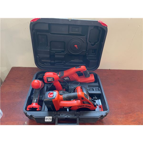 Black & Decker 18V Fire Storm Blade Saw, Drill, Flashlight, Sawsall