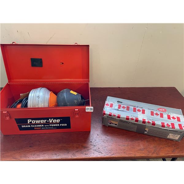 Tile Cutting Machine - General Power-Vee Drain Cleaner with Power Feed