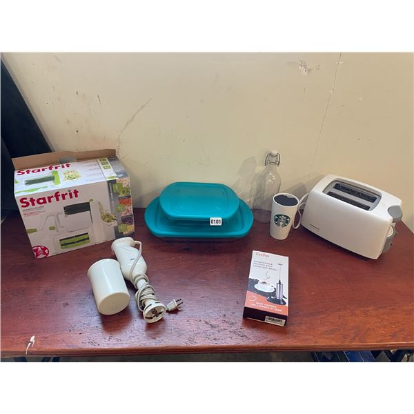 StarFrit Spiral Slicer Braun Hand Blender - Black & Decker Toaster - Techo Milk Frother ...