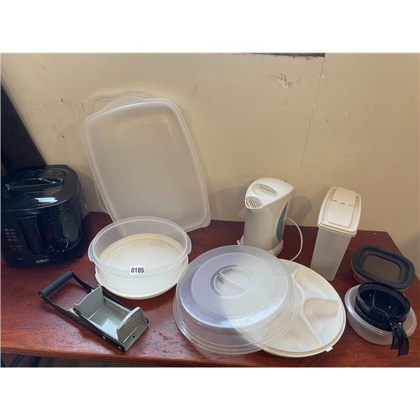 Satton Deep Fryer DF120BK - Can Crusher - Rubbermaid Storage Containers - Proctor Sylex Cordless...