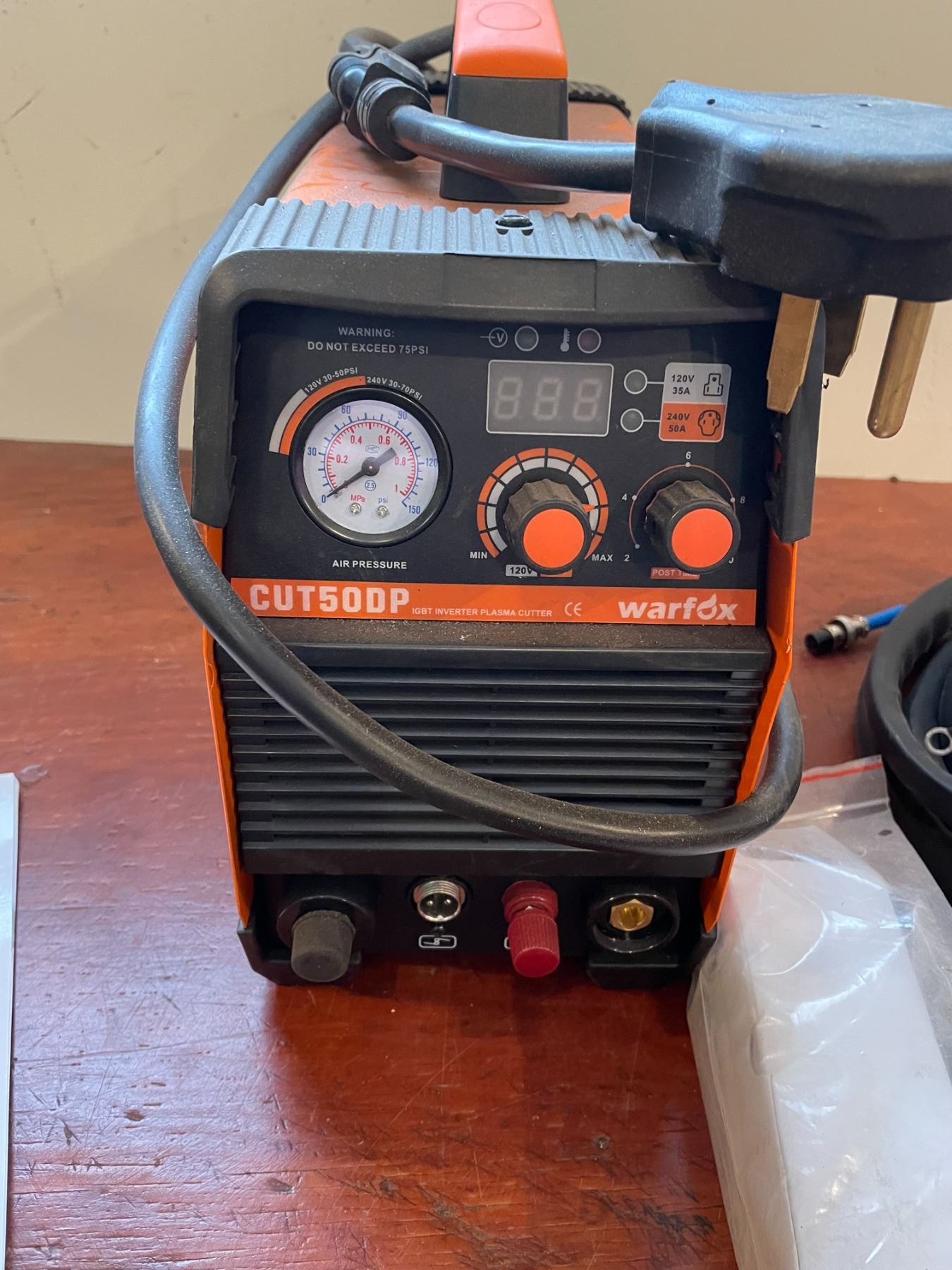 Warfox Inverter Plasma Cutter 220V CUT50DP