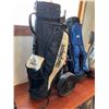 Image 2 : Macgregor Wheeling Golf Bag - Callaway Golf Bag - Golf Bag with 11 Clubs & Wheel Cart