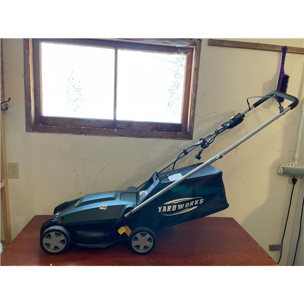 Yardworks 14" 9A Electric Lawn Mower with Bag - 120V Model #060-1720-6