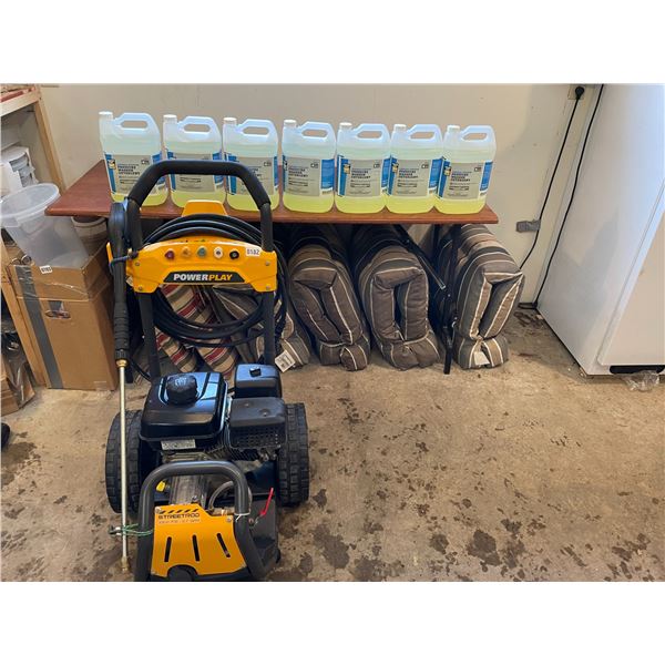 PowerPlay Streetrod Gas Pressure Washer 3300psi - 7 Bottles of 4L Pressure Washer Detergent #CR950
