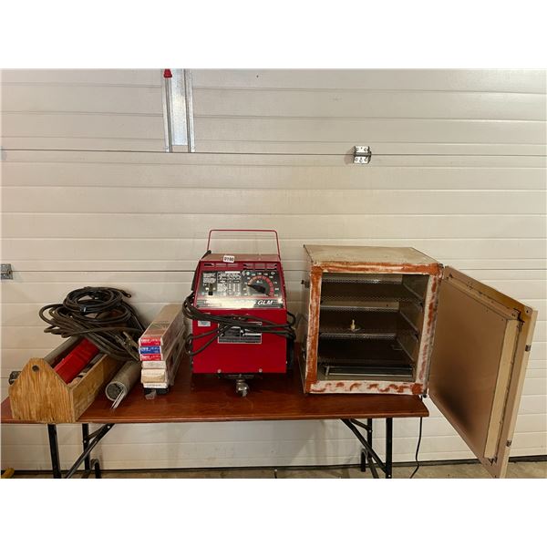 Lincoln Electric AC-225 GLM Arc Welder Serial #10212-202 - with Rod Oven, Welding Rods & Cables