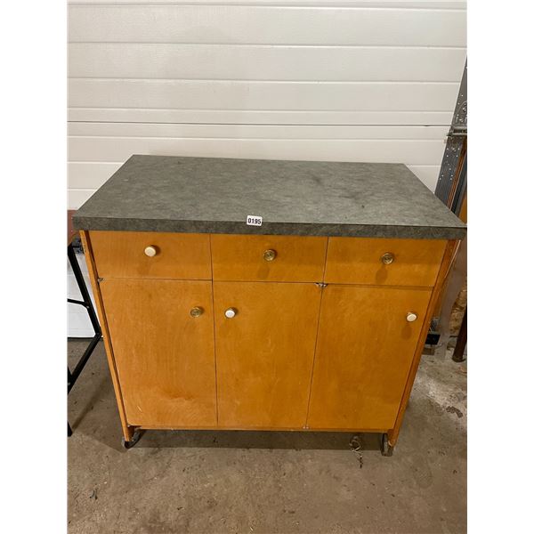 Large Wooden Work Station & Garage Organizer (3 Drawer & 3 Cupboard) 40"W x 22.5"D x 39"H