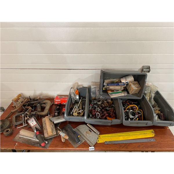 Planers - Hooks - C-Clamps - Trowels - Clamps - Various Hinges - Shackles - Chain Hooks