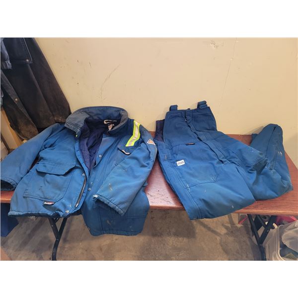 Bulwark Nomex LG Jacket FRP - Bulwark Nomex MED Bibbed Coveralls