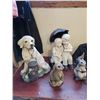 Image 2 : Lawn Ornaments - Raccoon, Dogs, Rabbits, Kids on a Bench