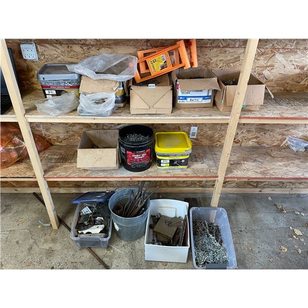 Framing Nails - Roofing Nails - Drywall Screws - Stanley Panel Carry x2 - Metal Surprise Bin - Rebar