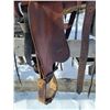 Image 5 : Mike Simard Hand Made Roping Saddle 15" - Stirrups with Cinch - Breast Collar