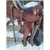 Image 8 : Mike Simard Hand Made Roping Saddle 15" - Stirrups with Cinch - Breast Collar