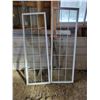 Image 1 : Exterior French Door Inserts (Double Pane) 22"w x 66"h PVC White Frame