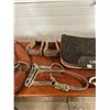 Image 3 : Classic Equine Saddle Pad - Rawhide Stirrups - Halter - Hobbles - Bridle with Reins