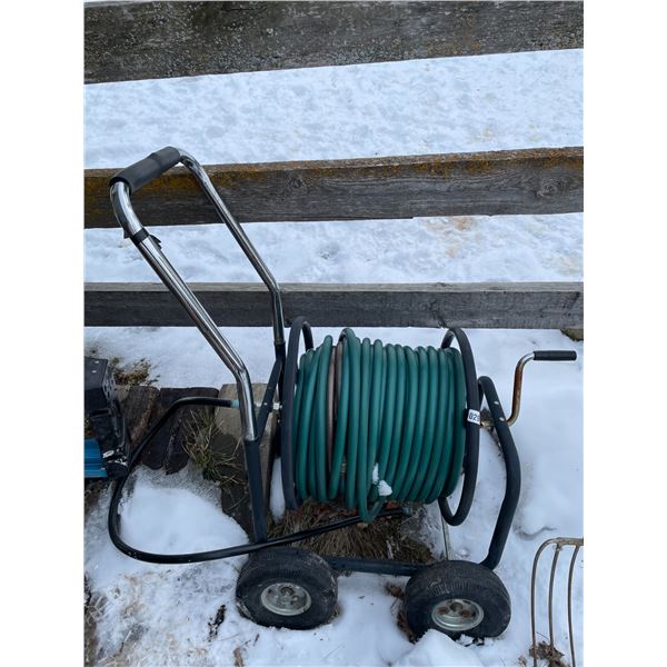 Over 600' Of Water Hose - 300' On a Portable Reel (No Leaks - 200' is Brand New)