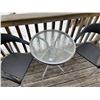 Image 2 : Wicker Bistro Set with Glass Top Table