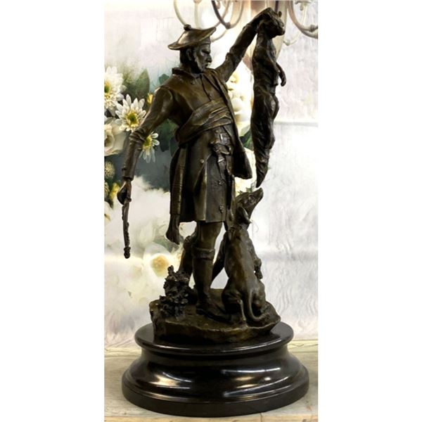 Scottish Fox Hunter Bronze Sculpture
