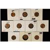 Image 2 : 10 ASSORTED 1949-1955 LINCOLN WHEAT CENTS ALL BU