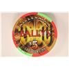 Image 2 : $5 BALLY'S CASINO CHIP "MILLENNIUM" LAS VEGAS,