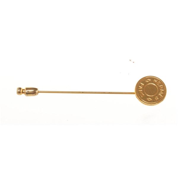 Hermes Gold Bijouterie Pin Brooch with gold-tone hardware