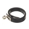 Image 2 : Hermes Black Leather Kelly Double Tour Bracelet