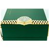 Image 7 : Rolex Mens President 18K Yellow Gold Green Vignette VVS 36MM Box Booklets