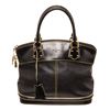 Image 1 : Louis Vuitton Black Leather Lockit PM Tote Bag