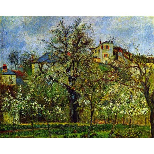 Camille Pissarro - Fruit Garden with Flowering Trees