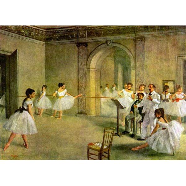 Edgar Degas - Hall Of The Opera Ballet In The Rue Peletier