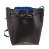 Image 1 : Mansur Black Leather Gavrial Bucket Bag