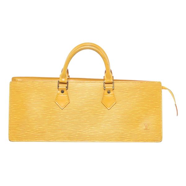 Louis Vuitton Yellow Epi Leather Sac Triangle Handbag