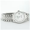 Image 4 : Rolex Mens Stainless Mother Of Pearl Diamond 36MM Datejust Wristwatch
