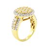 Image 4 : 2.26 ctw Diamond Ring - 18KT Yellow With Rhodium Plating Gold