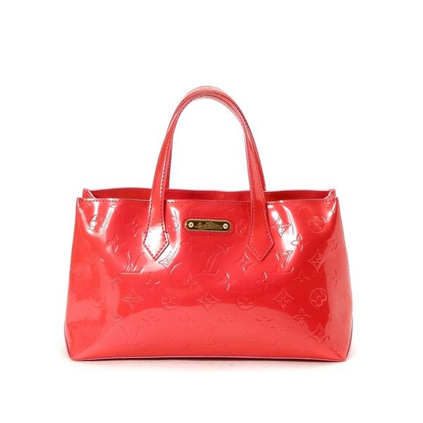 Louis Vuitton Hot Pink Vernis Leather Wilshire PM Tote Bag