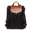 Image 1 : Longchamp Brown Black Leather Backpack Bag