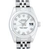 Image 1 : Rolex Ladies Stainless Steel White Diamond Quickset Datejust Wristwatch