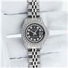 Image 3 : Rolex Ladies Stainless Steel 26MM Black Diamond Lugs Datejust Wristwatch Service