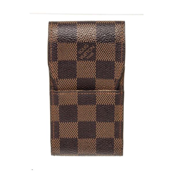 Louis Vuitton Brown Damier Canvas Cigarette Case Clutch Bag