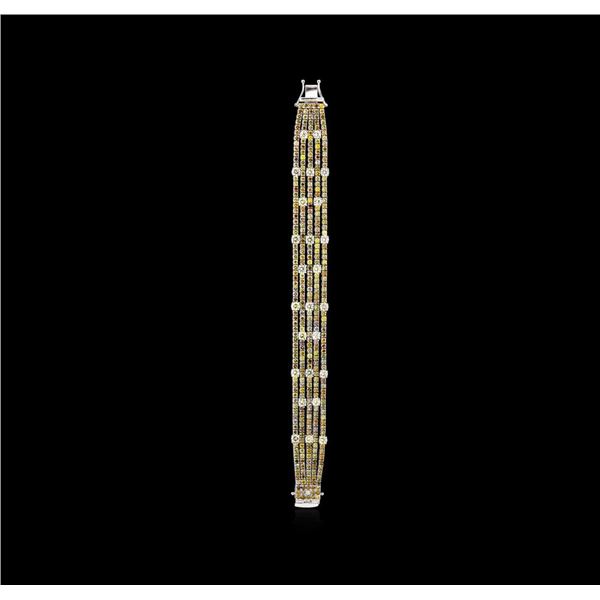 18KT White Gold 19.79tcw Diamond Ribbon Bracelet