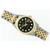 Image 6 : Rolex Mens Datejust 36 Yellow Gold And SS Black Diamond VS Oyster Perpetual With