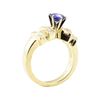 Image 4 : 1.66 ctw Blue Sapphire And Diamond Ring - 14KT Yellow Gold