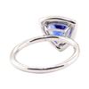 Image 3 : 2.03 ctw Tanzanite and Diamond Ring - 18KT White Gold