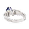 Image 3 : 1.85 ctw Sapphire and Diamond Ring - 18KT White Gold