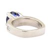 Image 3 : 3.01 ctw Blue Sapphire And Diamond Ring - Platinum