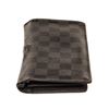 Image 4 : Louis Vuitton Black Graphite Damier Canvas Brazza Wallet