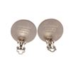 Image 2 : Hermes Silver Clou De Selle Clip-On Earrings