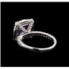Image 3 : 14KT White Gold 2.43 ctw Tanzanite and Diamond Ring