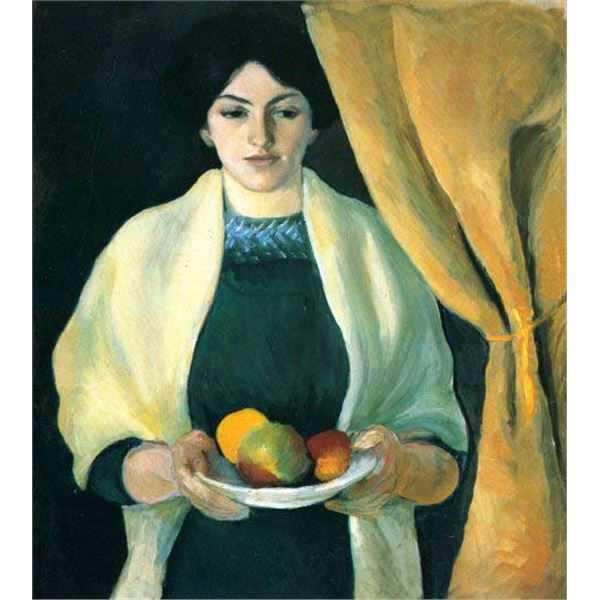 MACKE - Portrait With Apples (Portrait Of The Wife Of The Artist)